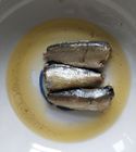 Κονσερβοποιημένα συνήθεια ψάρια σαρδελλών στο λιθογραφικό εμπορικό σήμα cOem εκτύπωσης πετρελαίου φασολιών σόγιας