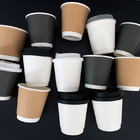 Διπλοτειχισμένο καυτό καφέ PLA εγγράφου χρώμα μεγέθους συνήθειας φλυτζανιών διασπάσιμο μίας χρήσης