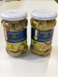 100% φρέσκο κονσερβοποιημένο υλικό Champignon αποστραγγιζόμενο 200g βάρος καπακιών μανιταριών εύκολο ανοικτό