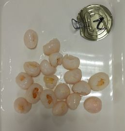 14-17% Brix κονσερβοποιημένο Lychee γλυκό γούστο φρούτων με το κρεμ χρώμα