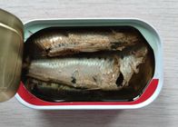 Εμπορικά ψάρια σαρδελλών στειρότητας κονσερβοποιημένα 125g στο πετρέλαιο σόγιας