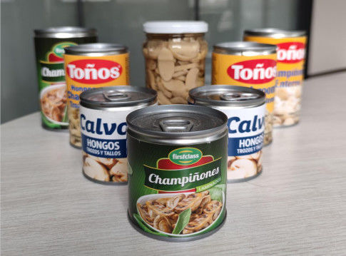 425g κανένα χαρακτηριστικό γούστο ακαθαρσιών δεν κονσερβοποίησε τα τεμαχισμένα μανιτάρια