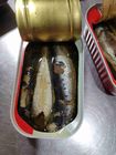 Αλατισμένα συσκευασμένα 125g κονσερβοποιημένα λέσχη ψάρια σαρδελλών FDA στο πετρέλαιο
