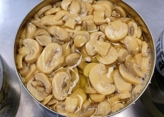 2840g Unlacquered κονσερβοποιημένοι Champignon κομμάτια και μίσχοι μανιταριών