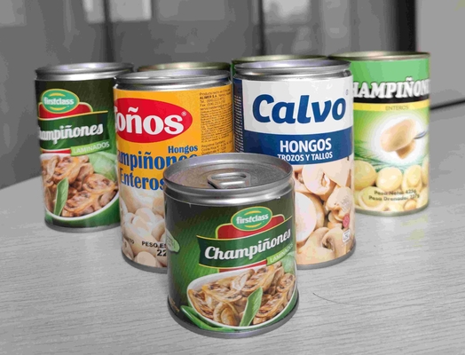 καθαροί κονσερβοποιημένοι Champinone κομμάτια και μίσχοι μανιταριών 184g 284g 400g