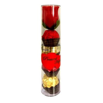 T.4 ROSE CYLINDER Εμπιστευτικό Προϊόν Σύνθετη Σοκολάτα για Σούπερ Μάρκετ